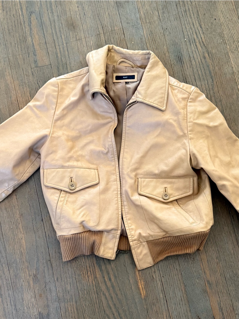 Leather Bomber Jacket
